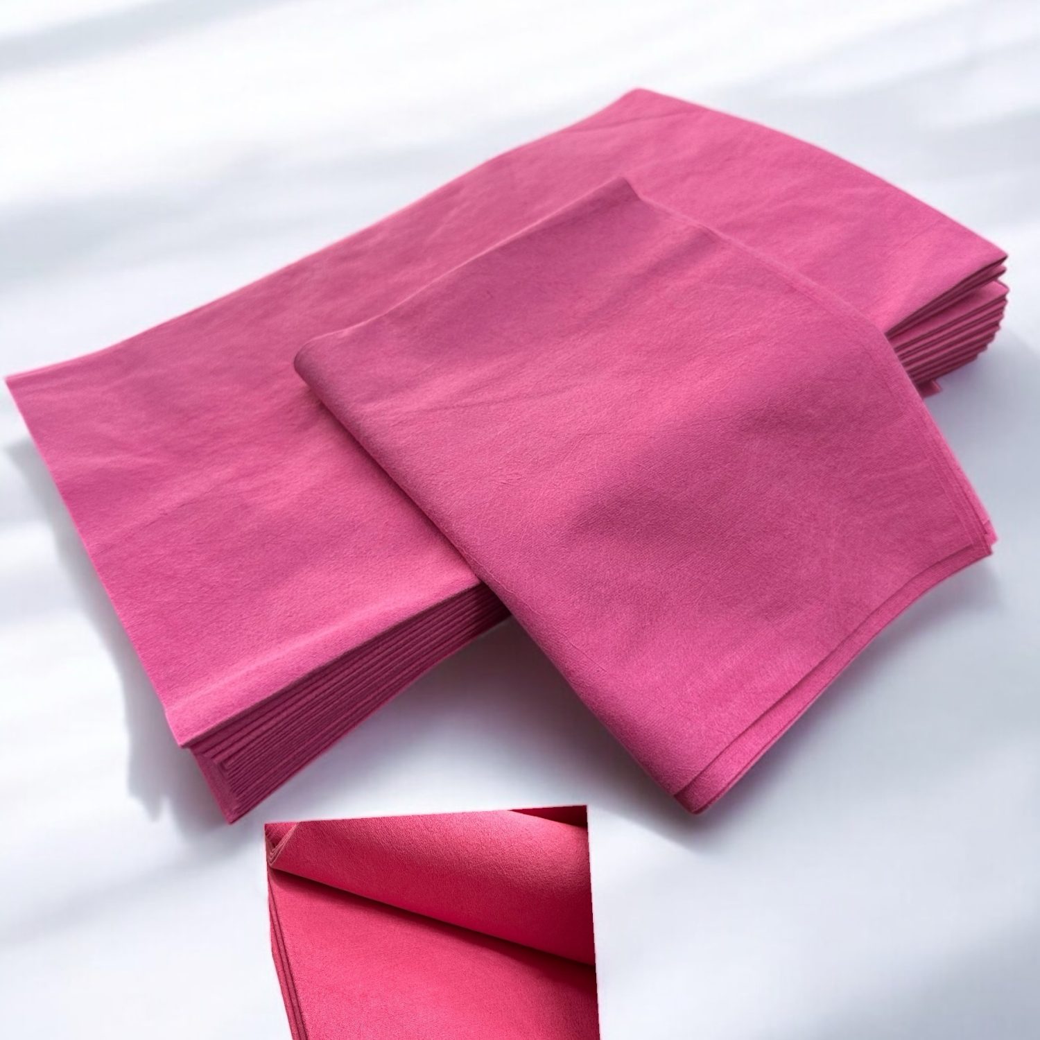 2 Panni Pink Rosa, Panno magico in microfibra, Panno per pulizia polvere